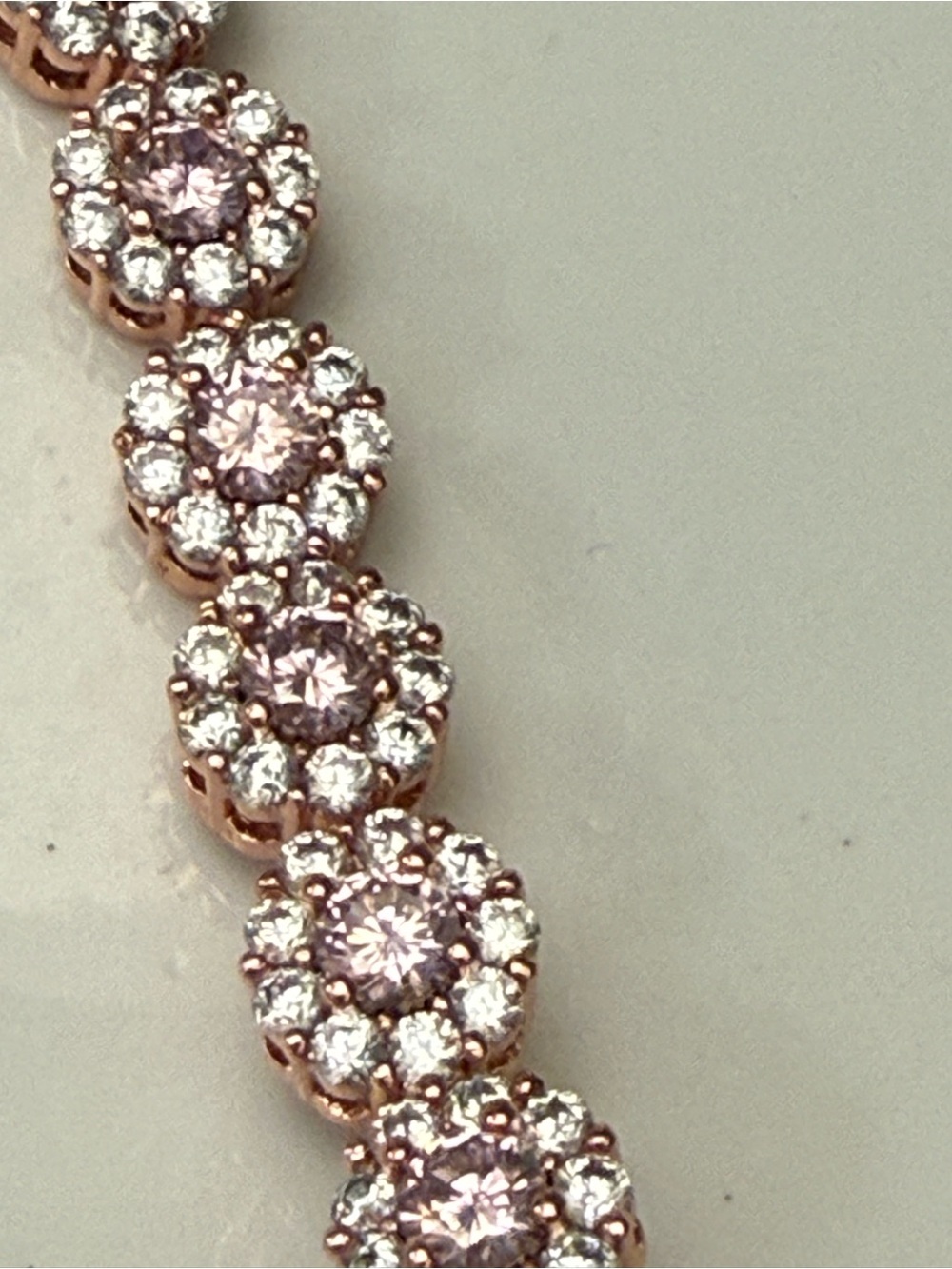 Angelic Tennis Bracelet Rose Gold Plated